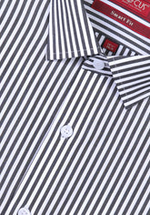 Monochrome Striped Smart Fit Shirt